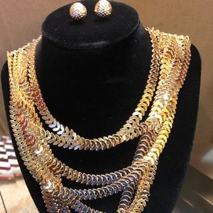 Necklace and earrings